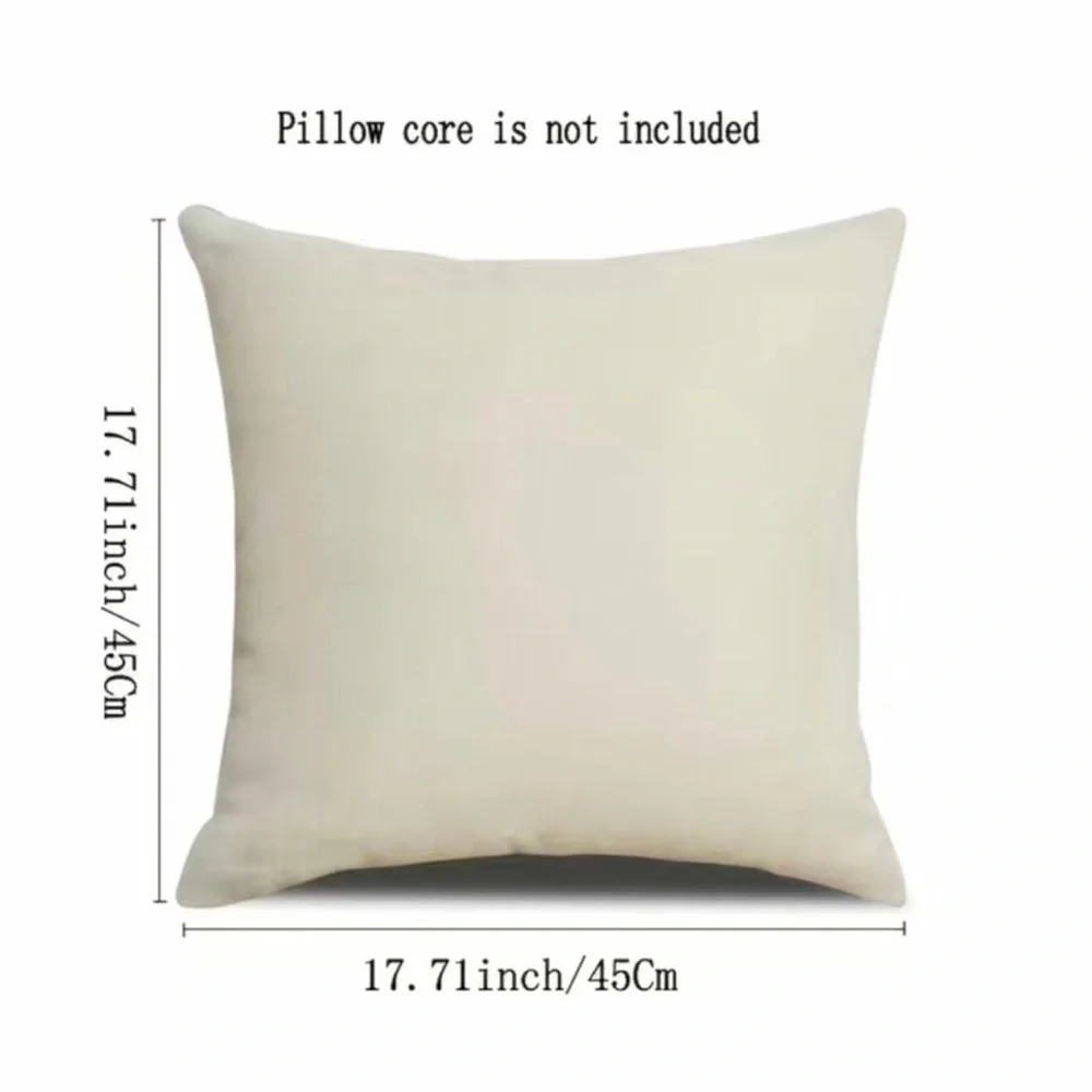 1 Pc‎ Happy Halloween Square Cushion Cover, Fall Zipper Single-sided Printed Pi